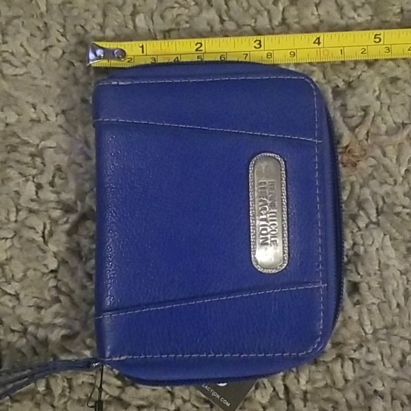 Kenneth Cole Reaction Zip Around Blue Wallet NWT - Picture 5 of 6